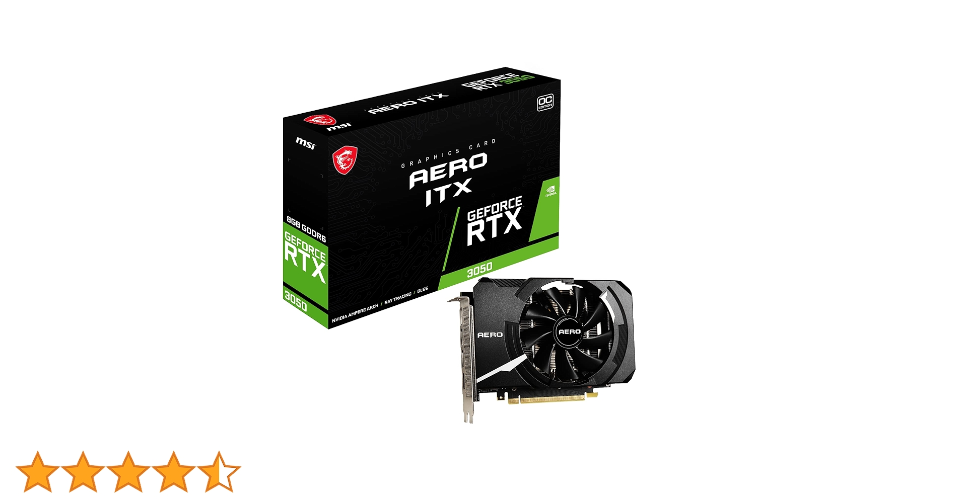 グラフィックボード・グラボ・ビデオカード MSI GeForce RTX3050 AERO ITX 8G MSI GeForce RTX 3050 AERO ITX 8G」をレビュー | 自作とゲーム